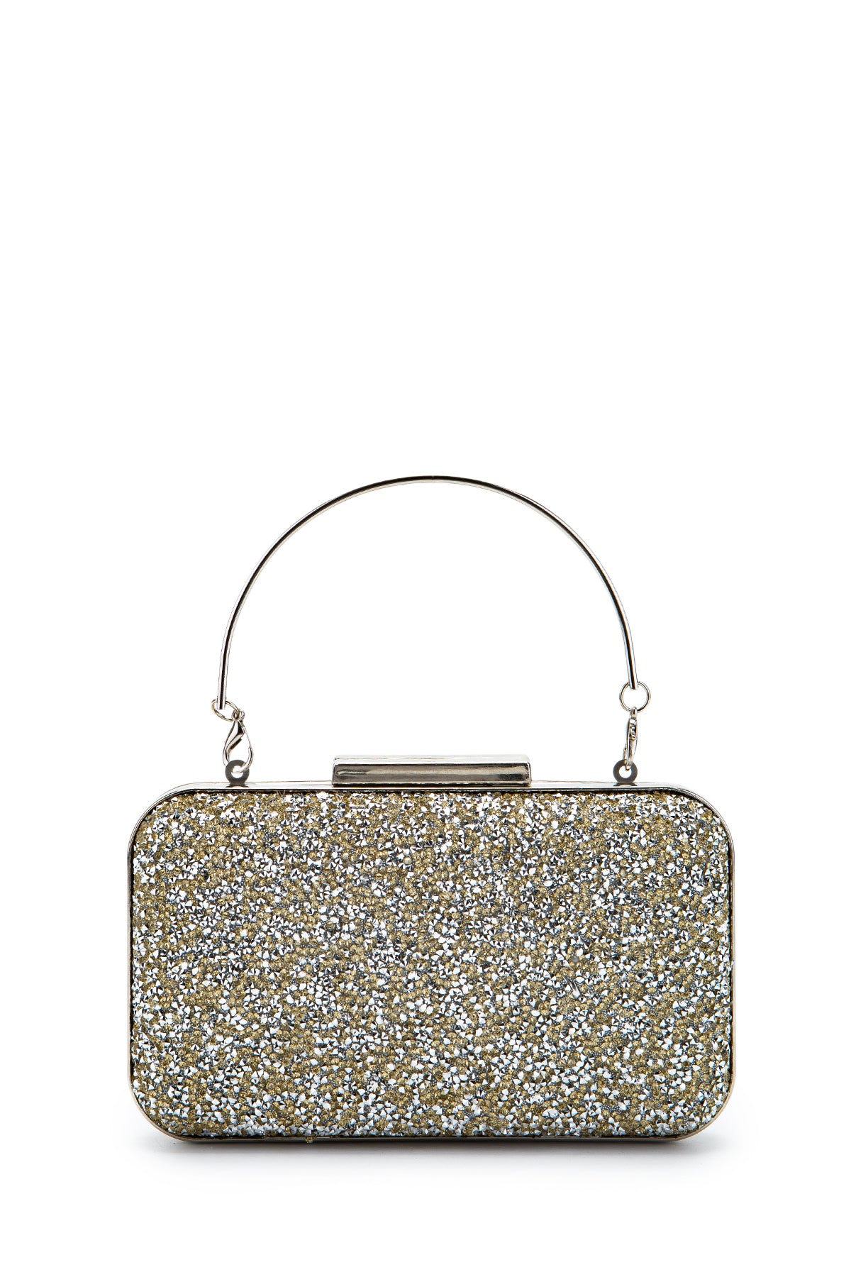 Taşlı Premium Debbie Abiye El Çantası Altın