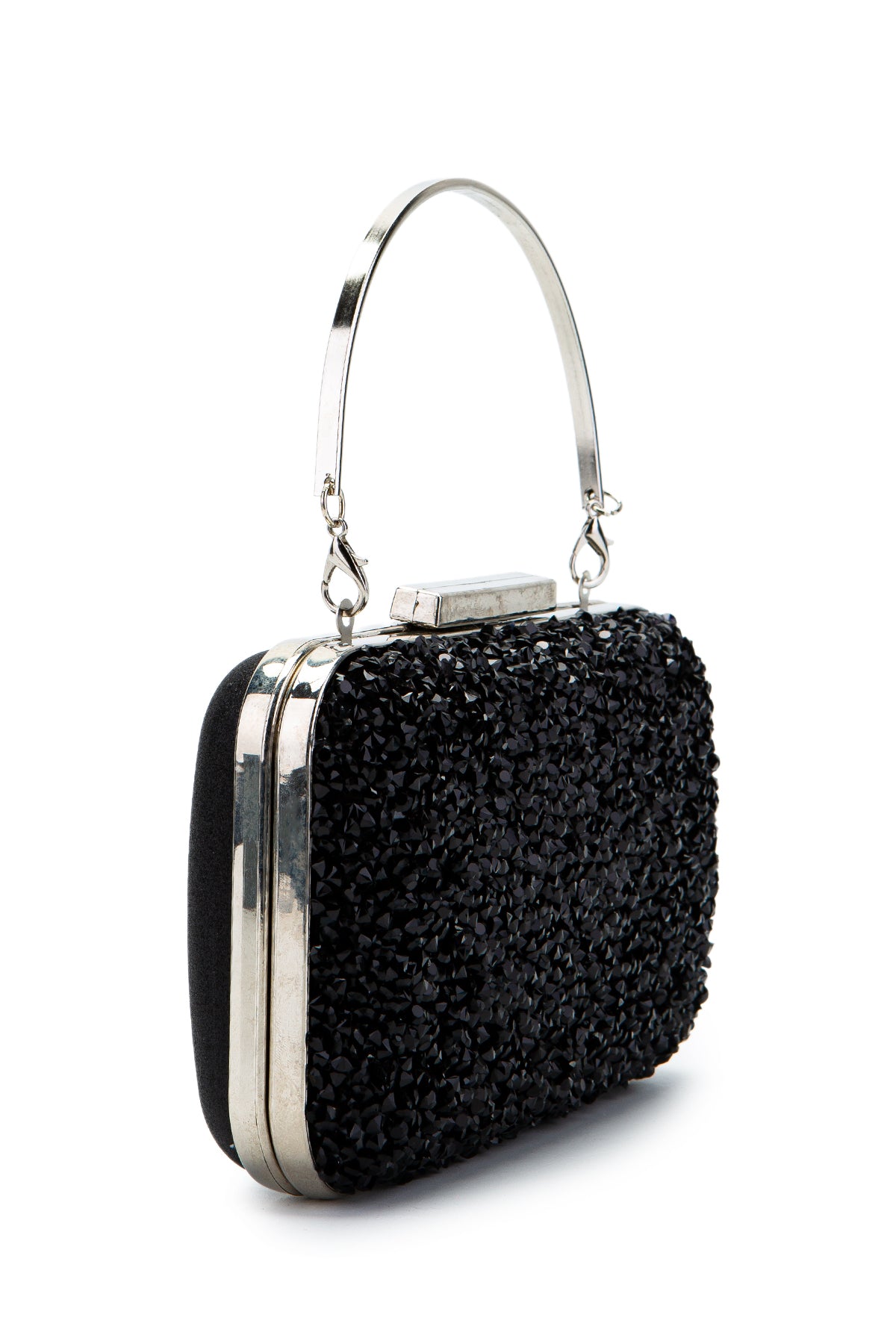 Taşlı Premium Debbie Abiye El Çantası Siyah