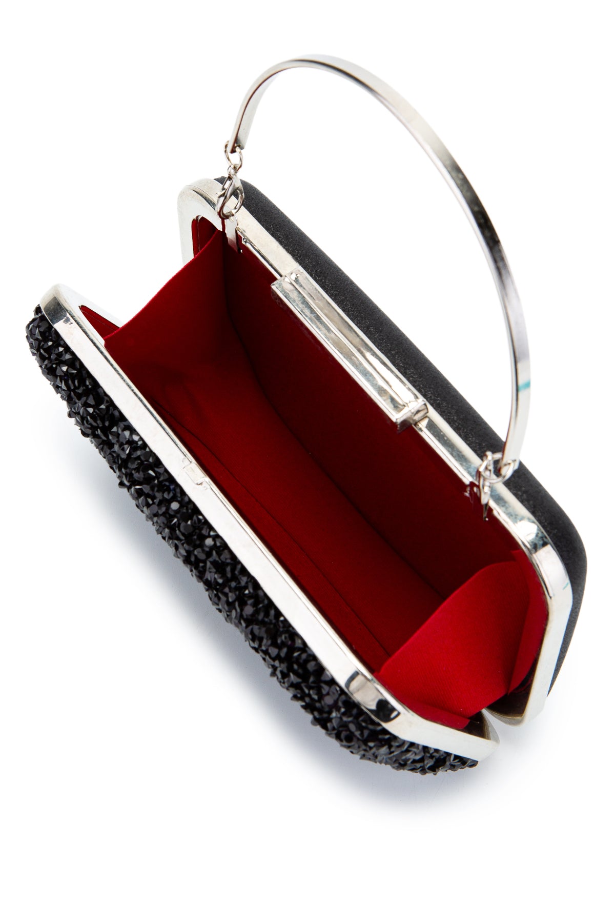 Taşlı Premium Debbie Abiye El Çantası Siyah