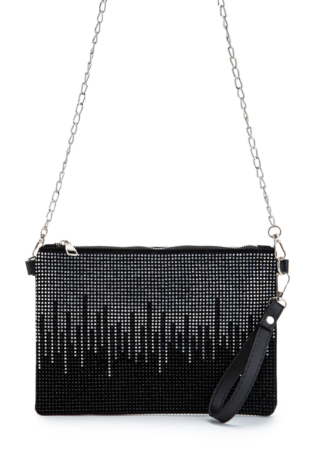 Taş Detaylı Clutch Kadın Abiye Çanta Rexie Çizgili