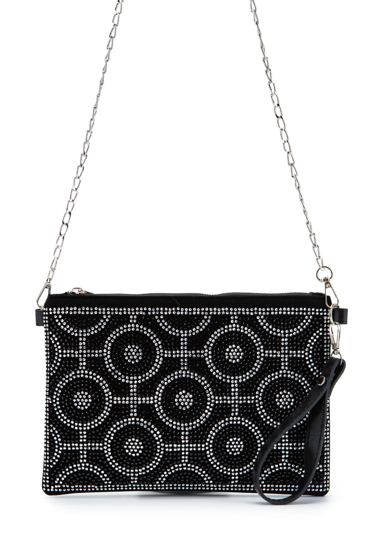 Taş Detaylı Clutch Kadın Abiye Çanta Rexie Halka