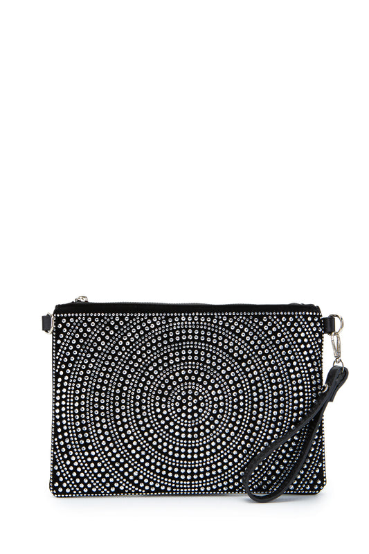 Taş Detaylı Clutch Kadın Abiye Çanta Rexie Yuvarlak