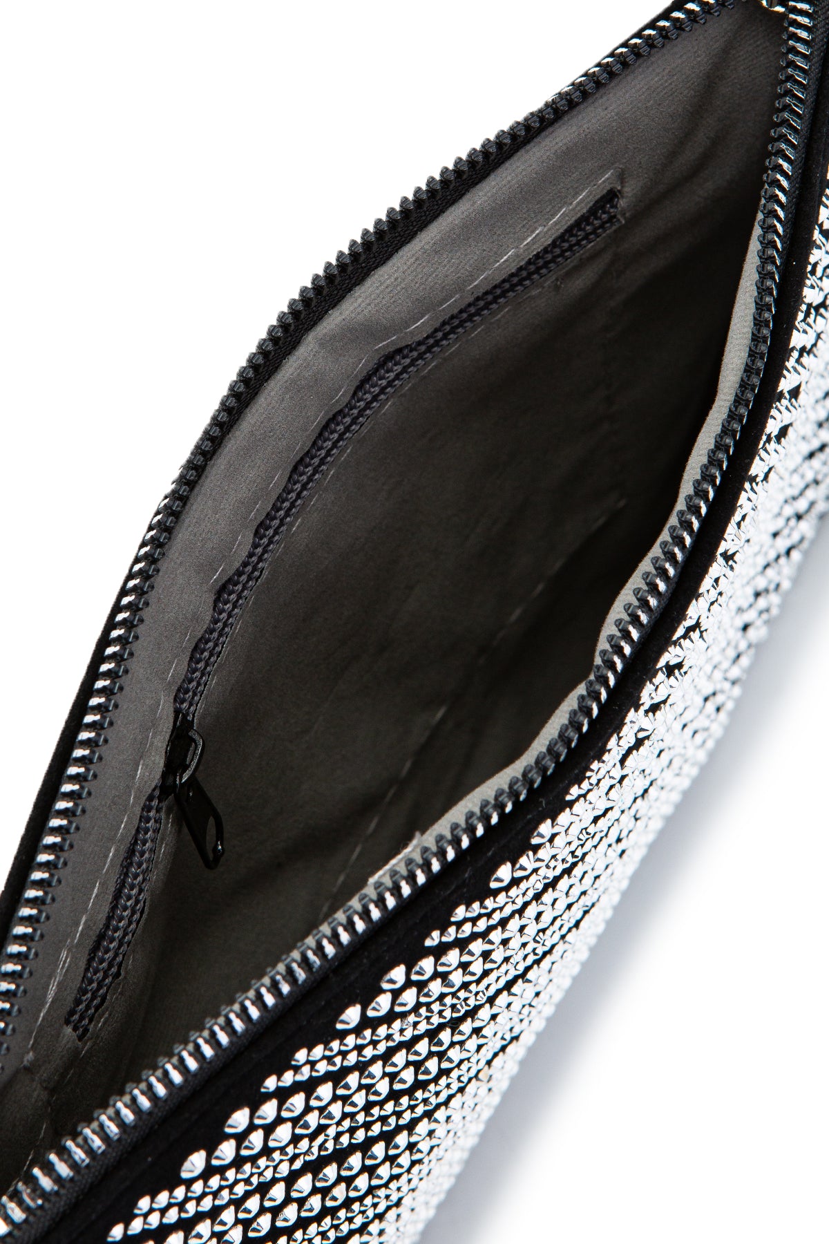 Taş Detaylı Clutch Kadın Abiye Çanta Rexie Düz Beyaz