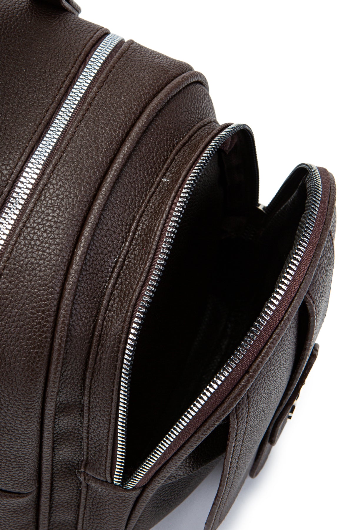 Çok Gözlü Mini Frank Sırt Çantası Kahverengi