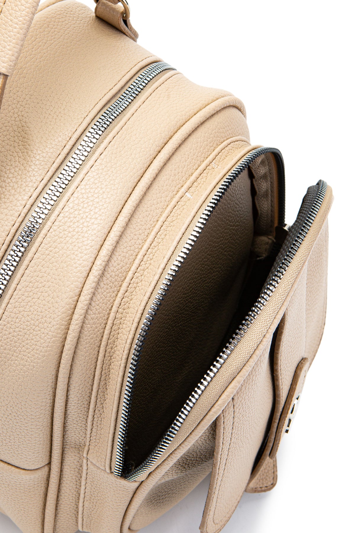 Çok Gözlü Mini Frank Sırt Çantası Bej