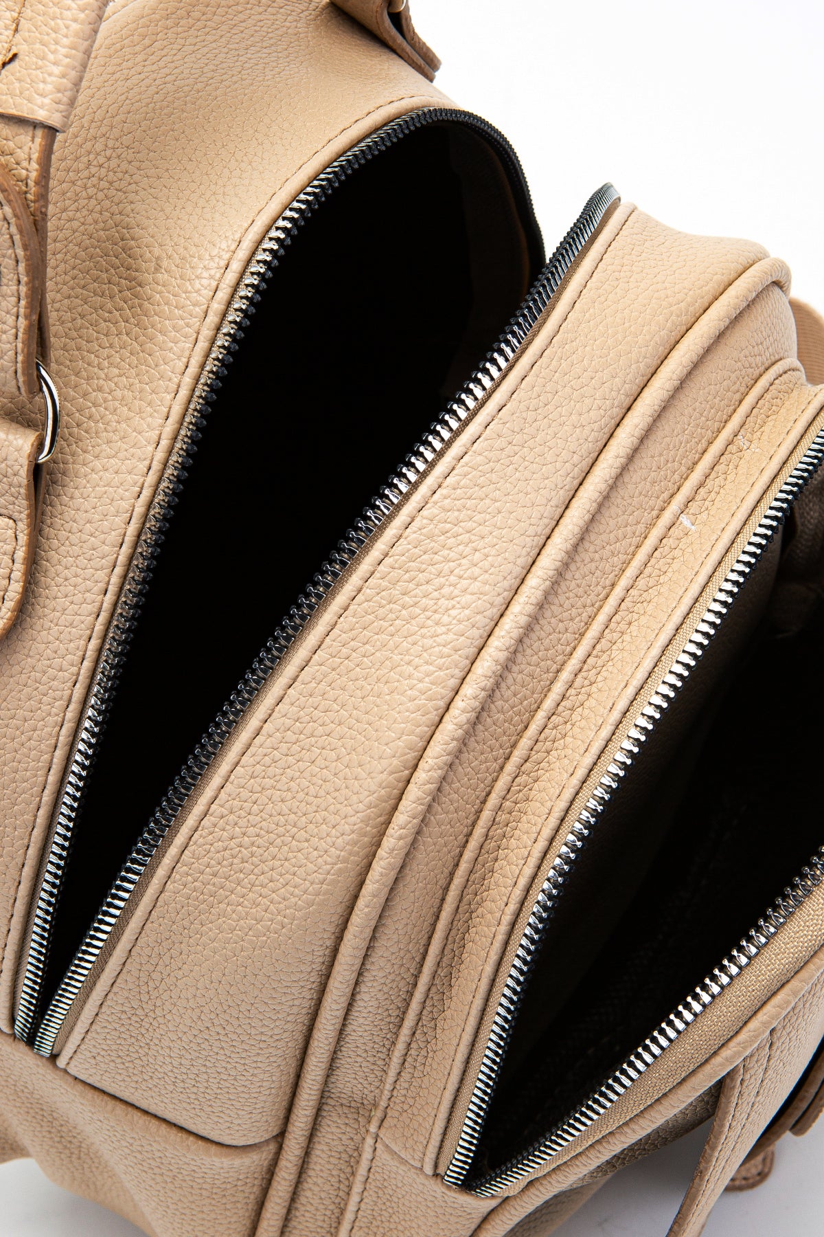 Çok Gözlü Mini Frank Sırt Çantası Bej