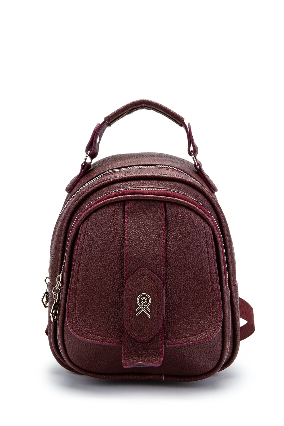 Çok Gözlü Mini Frank Sırt Çantası Bordo