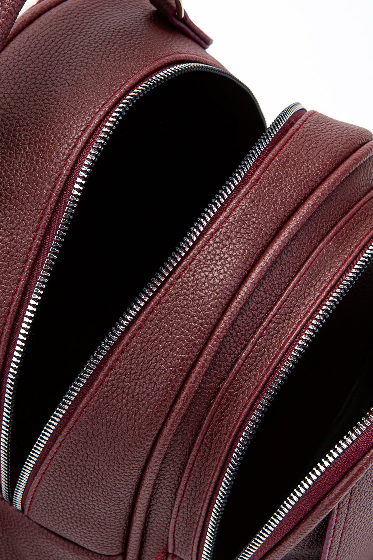 Çok Gözlü Mini Frank Sırt Çantası Bordo