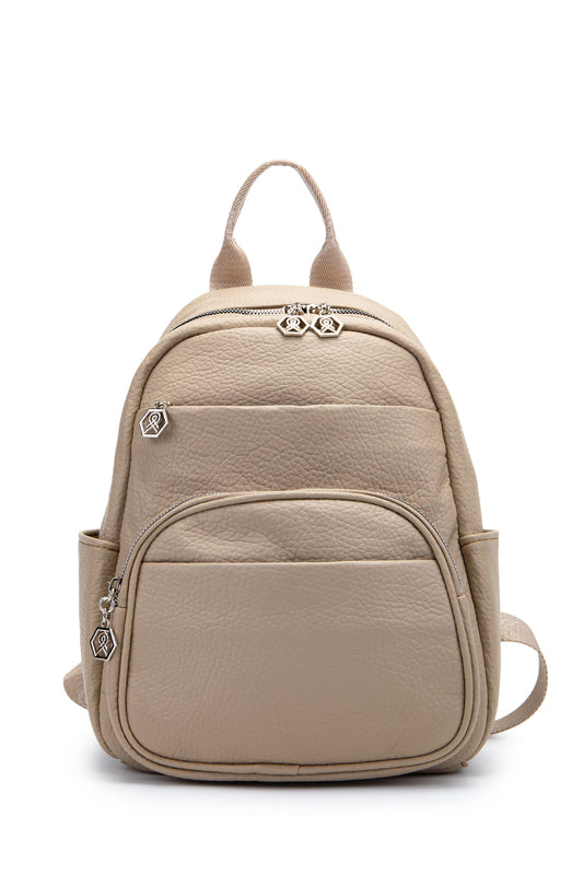 Çok Gözlü Holly Kadın Sırt Çanta Bej
