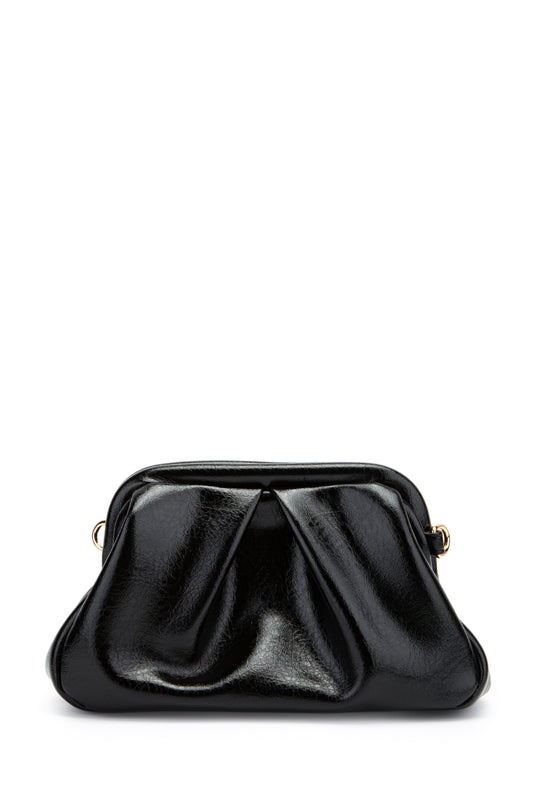 Clutch Form Uzun Askılı Degas Kadın Çapraz Çanta Siyah