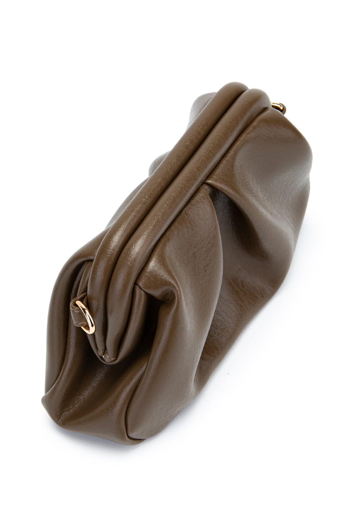 Clutch Form Uzun Askılı Degas Kadın Çapraz Çanta Vizon
