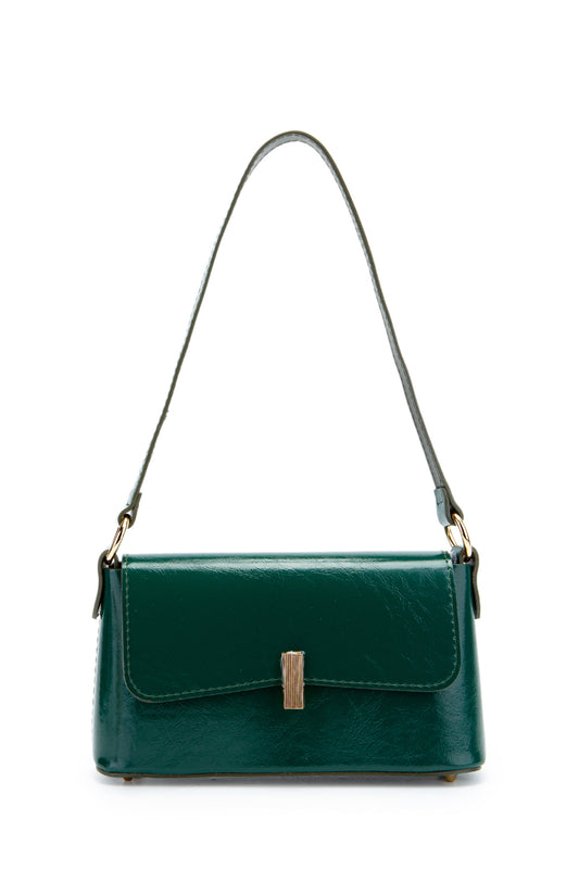 Kapaklı Baget Lara Kadın Kol Çanta Yeşil