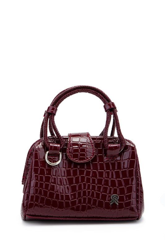 Mini Cluth Tokyo Kadın El Ve Çapraz Çanta Bordo