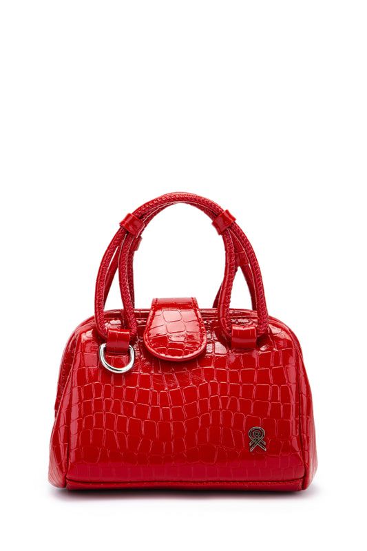 Mini Cluth Tokyo Kadın El Ve Çapraz Çanta Kırmızı