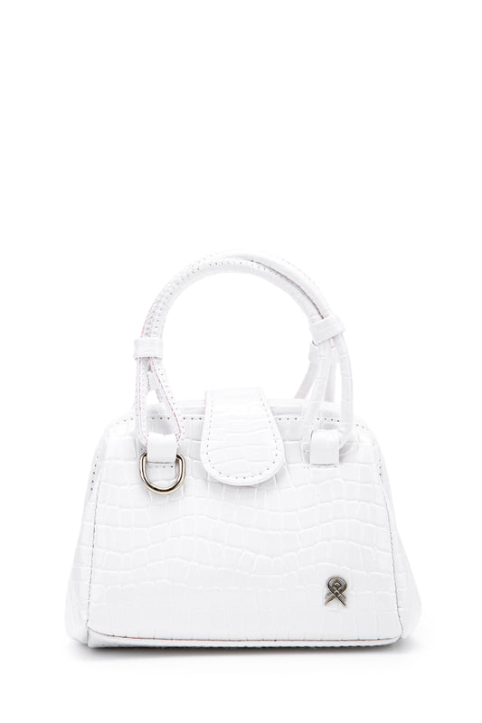 Mini Cluth Tokyo Kadın El Ve Çapraz Çanta Beyaz