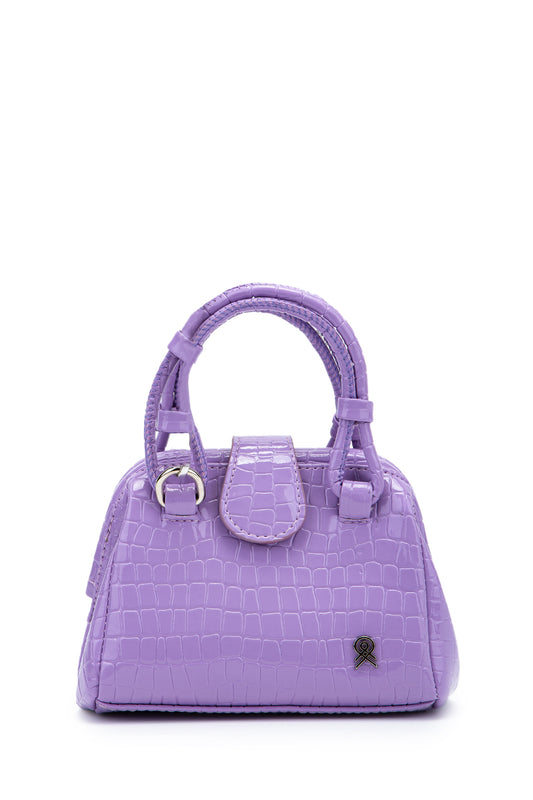Mini Cluth Tokyo Kadın El Ve Çapraz Çanta Lila