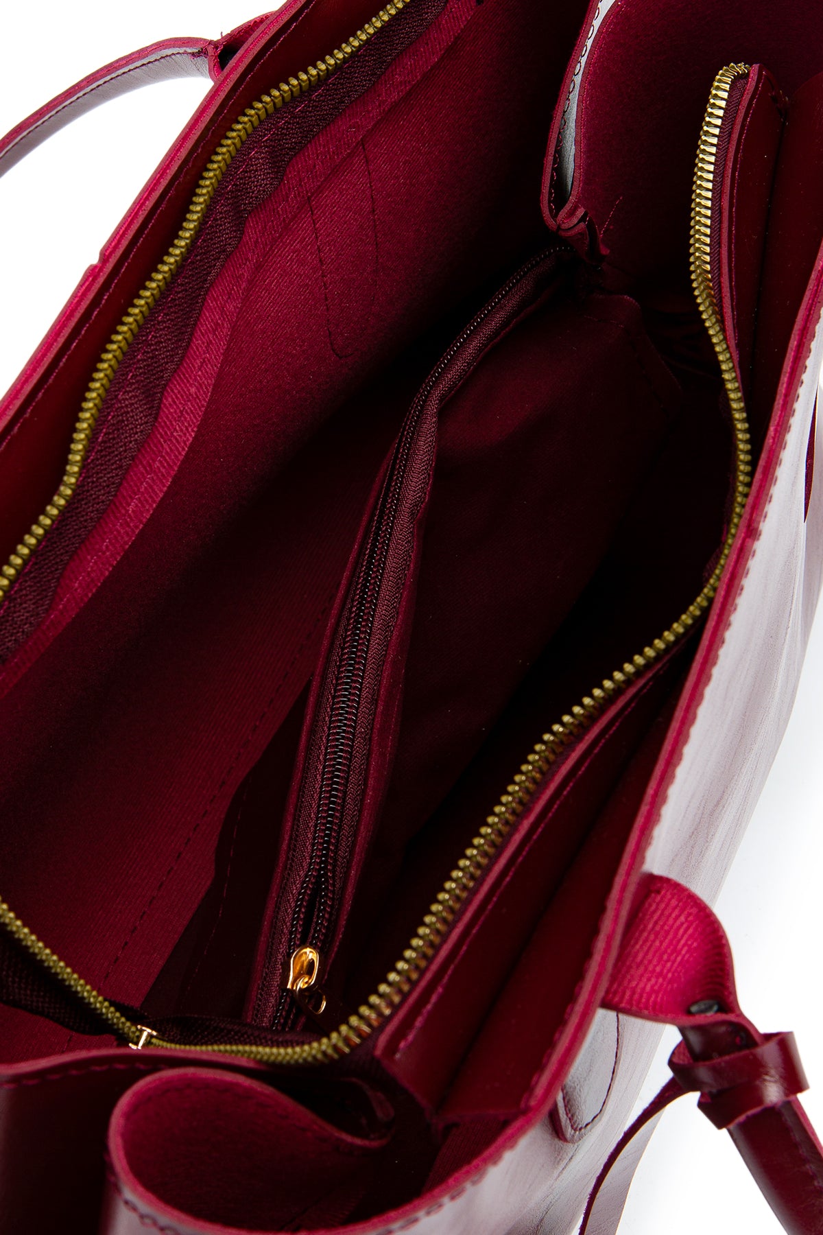 Deri Aksesuarlı Vegas Kadın Kol Çanta Bordo