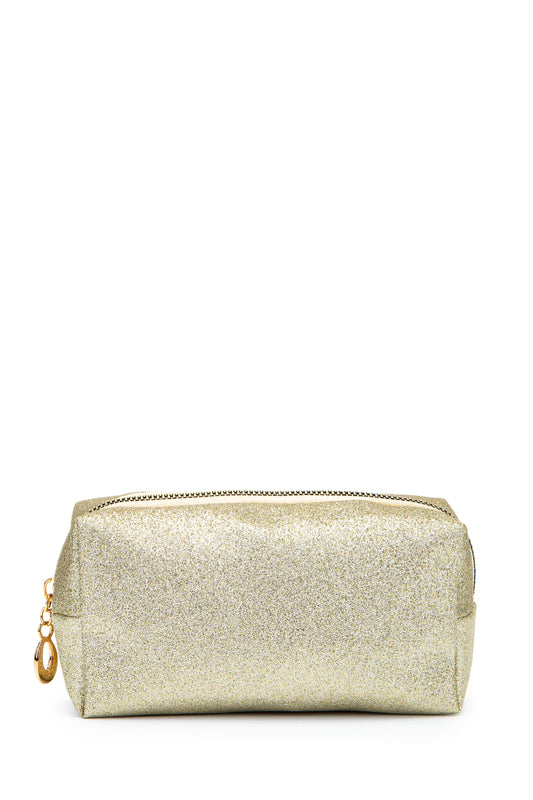 ZC257 Kadın Makyaj Çanta Simli Altın