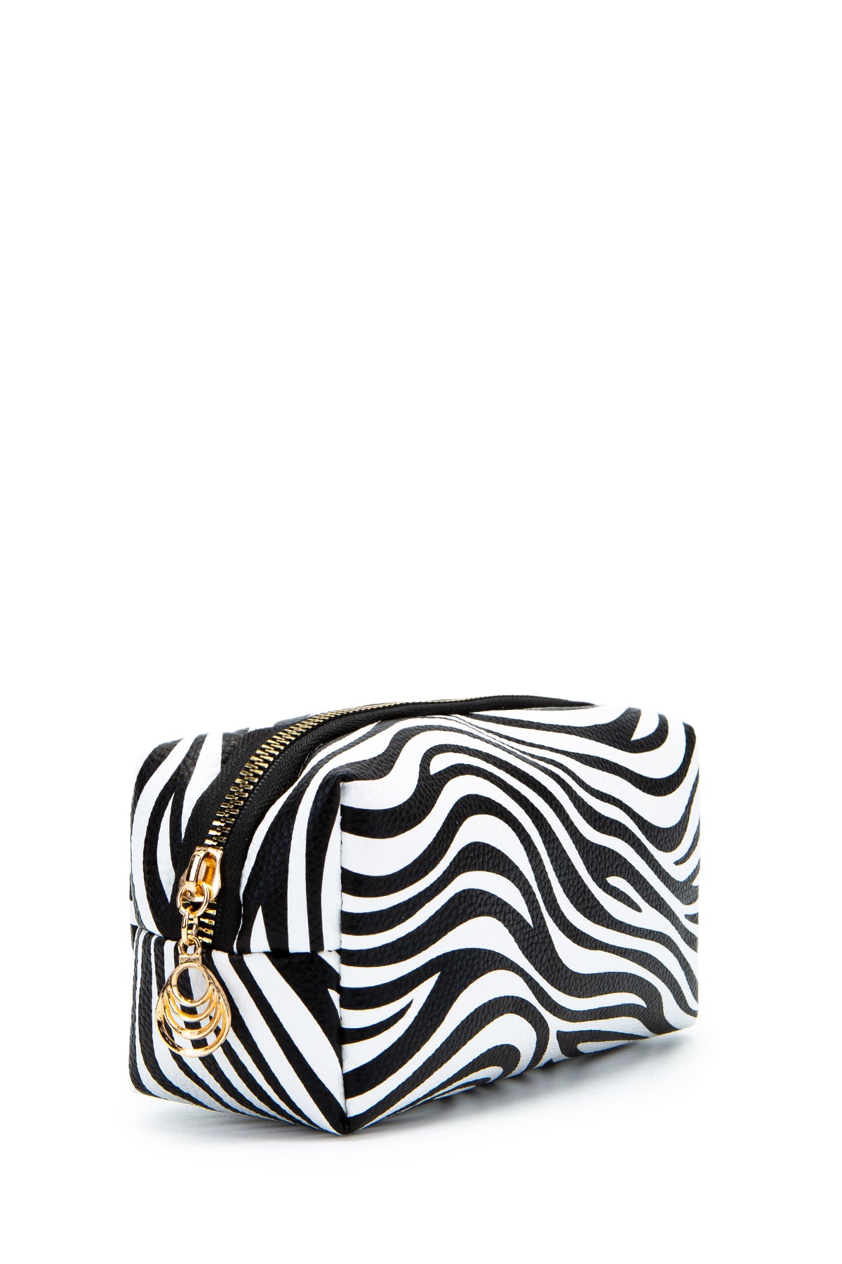 ZC254 Buzi Kumaş Kadın Makyaj Çanta Zebra