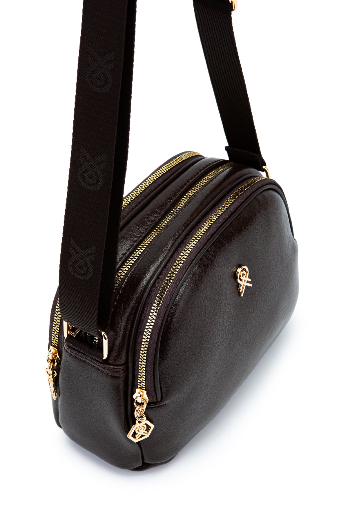 Fermuarlı Çok Göz Willson Kadın Çapraz Çanta Kahverengi