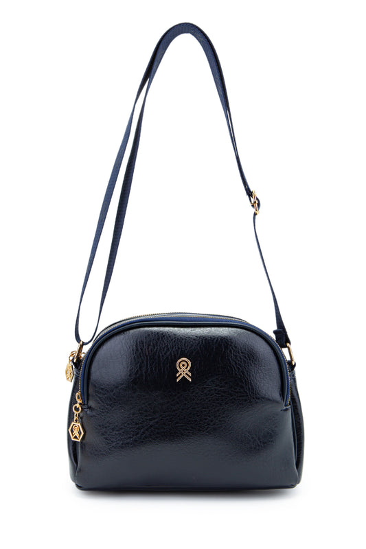 Fermuarlı Çok Göz Willson Kadın Çapraz Çanta Lacivert
