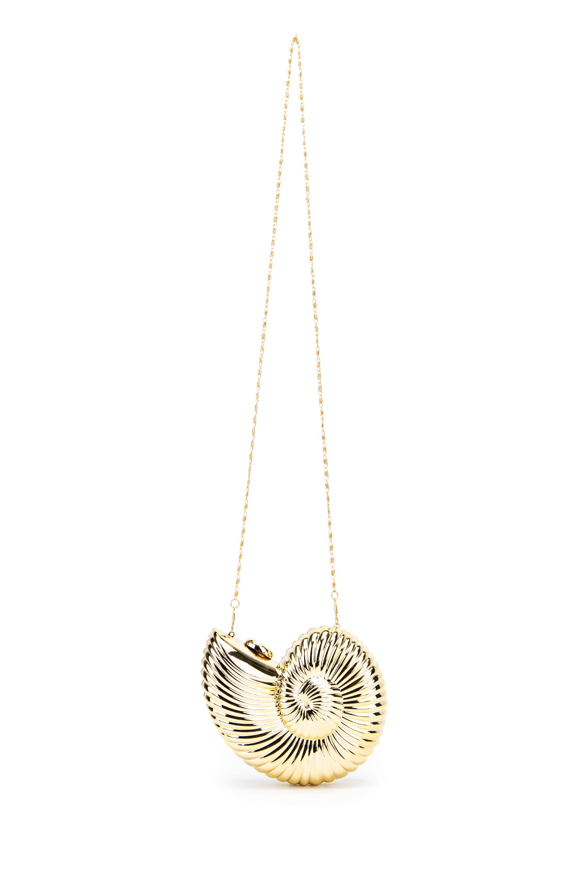Spiral Model Kadın Abiye Çanta Sarmal Gold