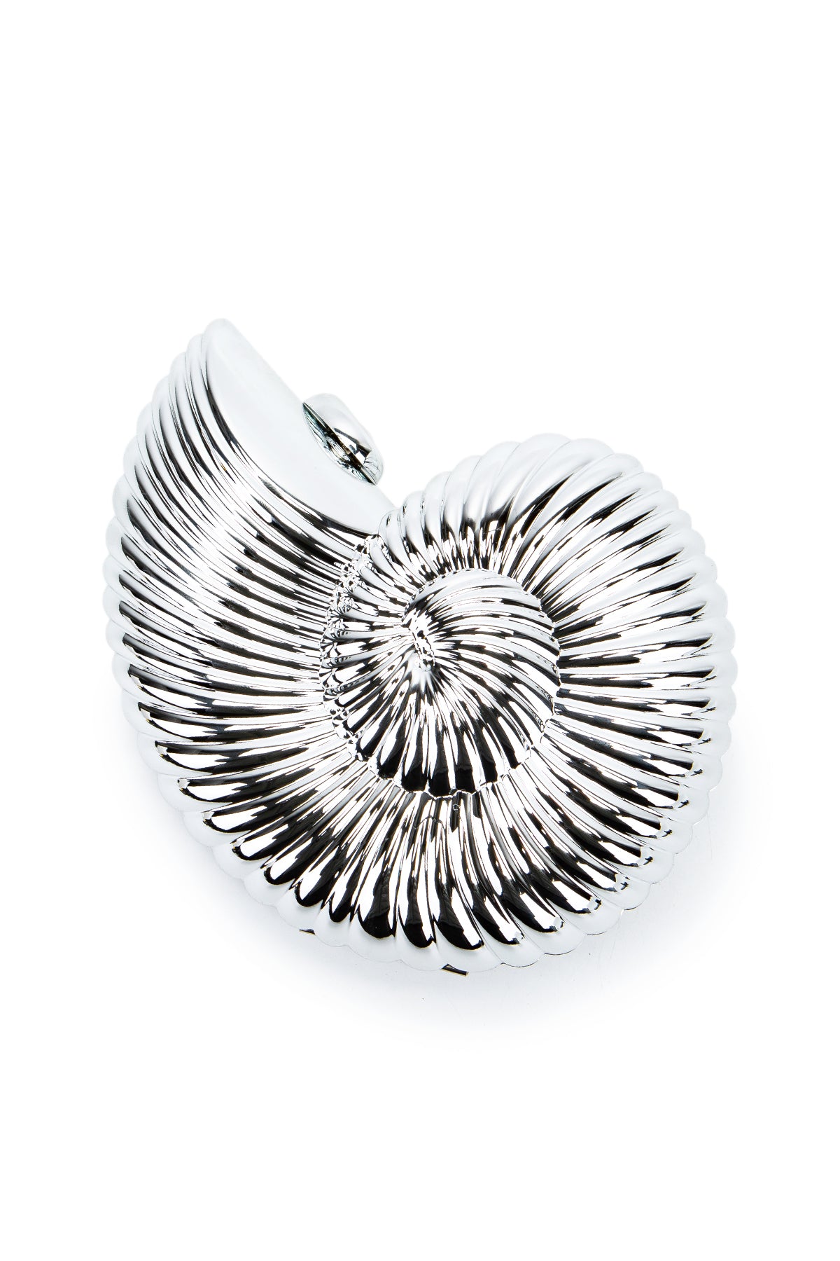 Spiral Model Kadın Abiye Çanta Sarmal Gümüş