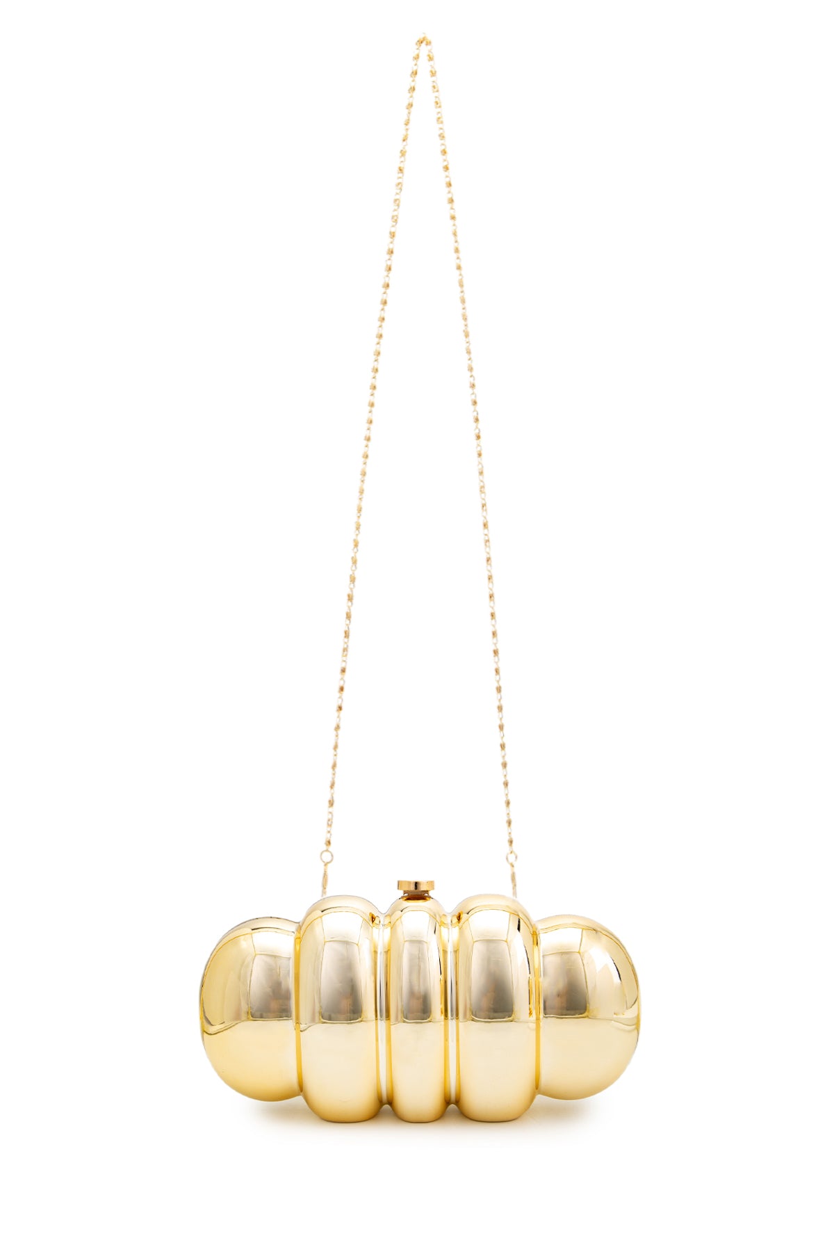 Modern Tasarım Ayna Yüzeyli Clutch Kadın Abiye Çanta Mack Gold