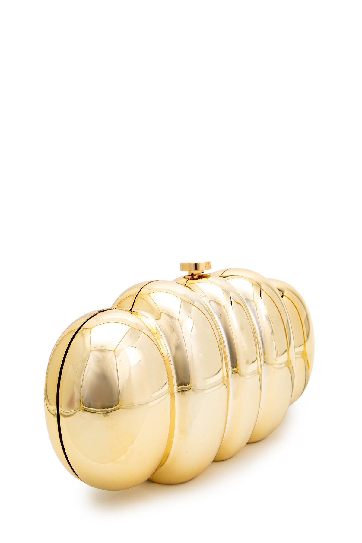 Modern Tasarım Ayna Yüzeyli Clutch Kadın Abiye Çanta Mack Gold