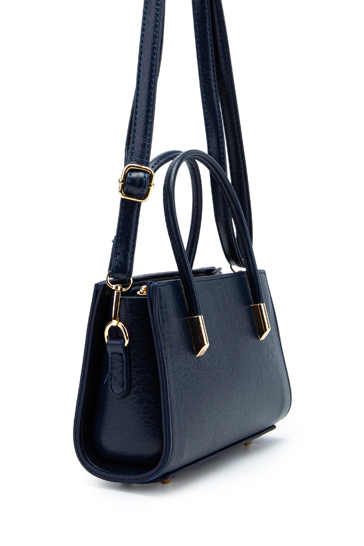 Gold Detay Sabit Askılı Kadın Çapraz Çanta Siena Lacivert