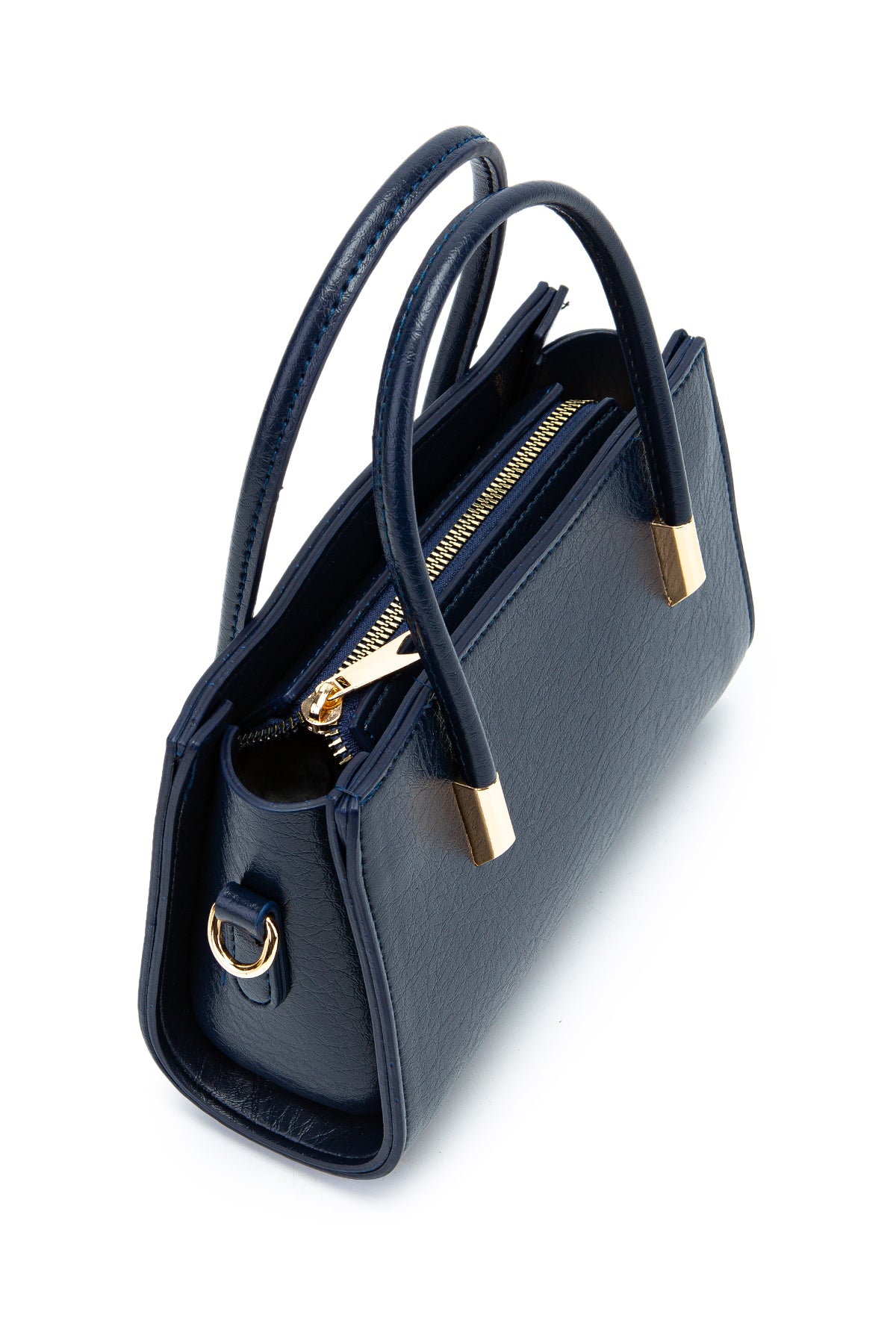 Gold Detay Sabit Askılı Kadın Çapraz Çanta Siena Lacivert