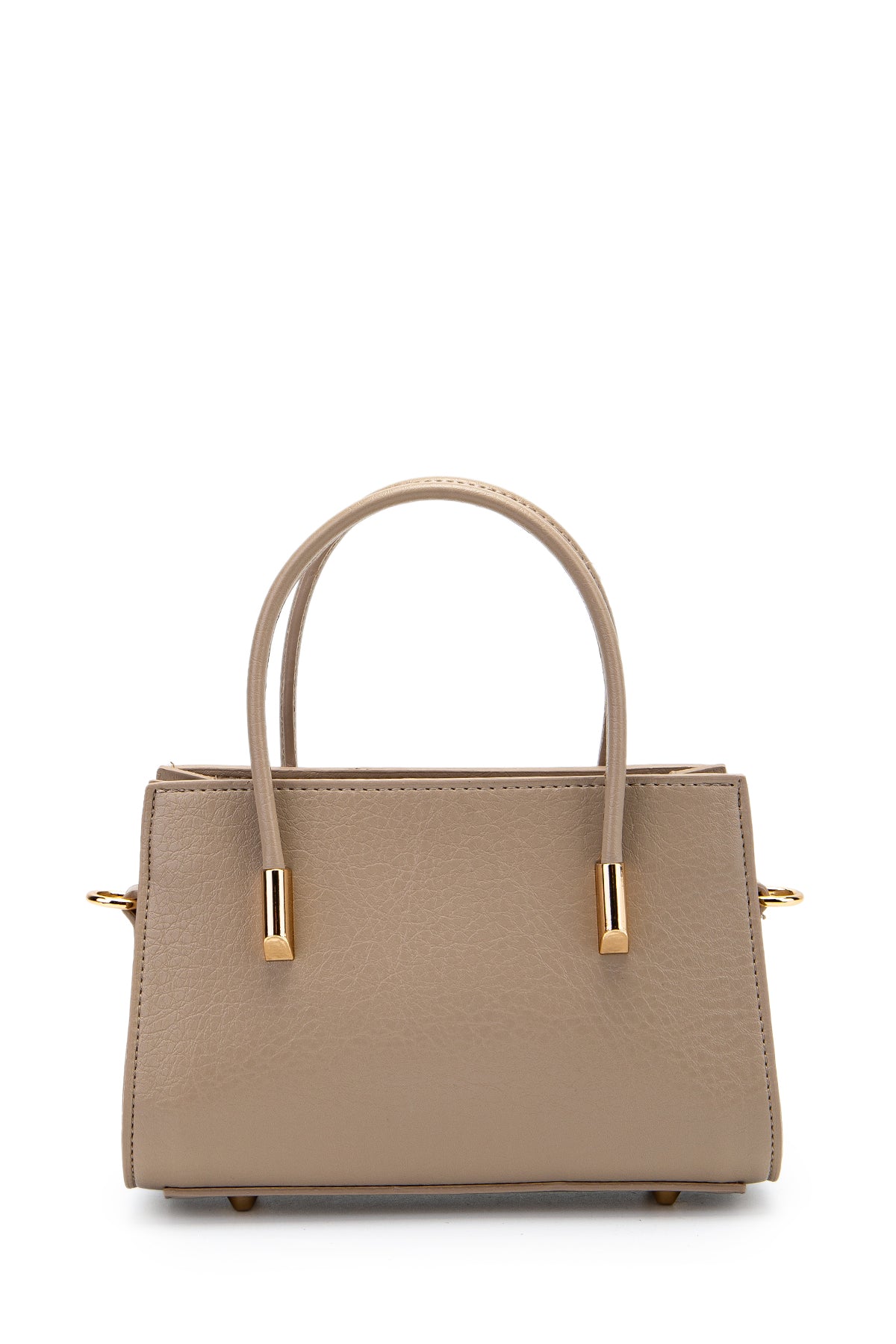 Gold Detay Sabit Askılı Kadın Çapraz Çanta Siena Vizon