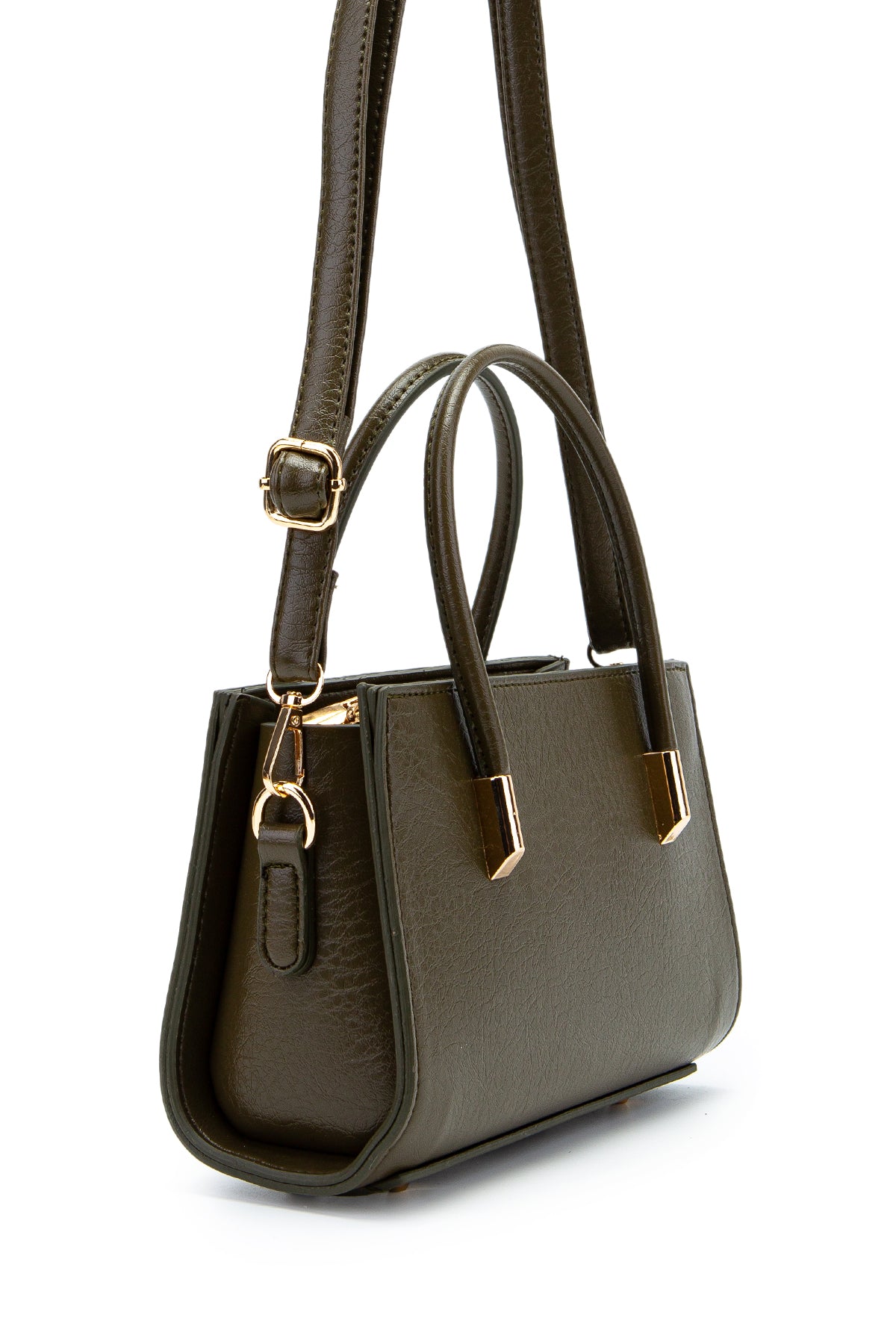 Gold Detay Sabit Askılı Kadın Çapraz Çanta Siena Haki