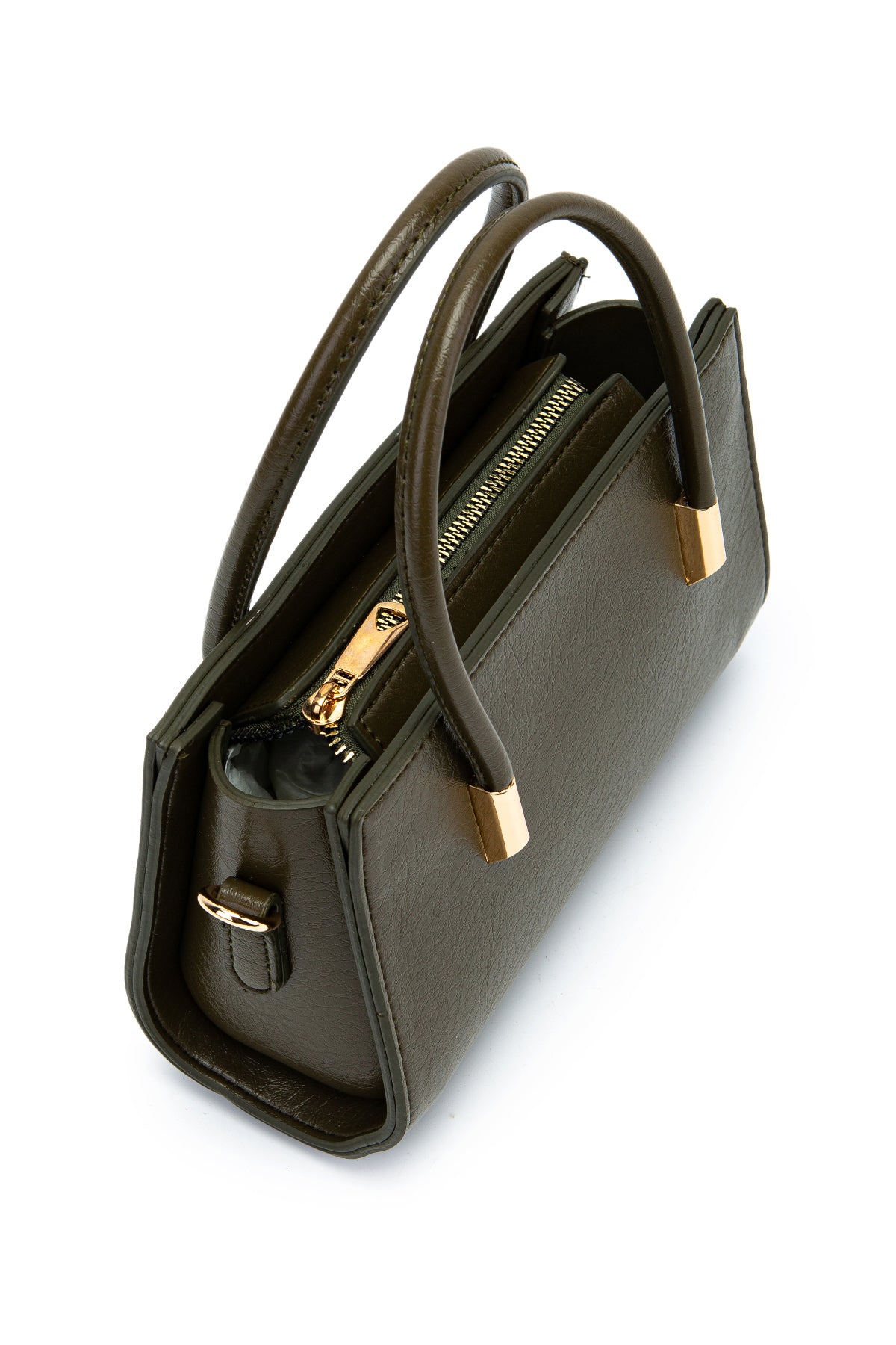 Gold Detay Sabit Askılı Kadın Çapraz Çanta Siena Haki