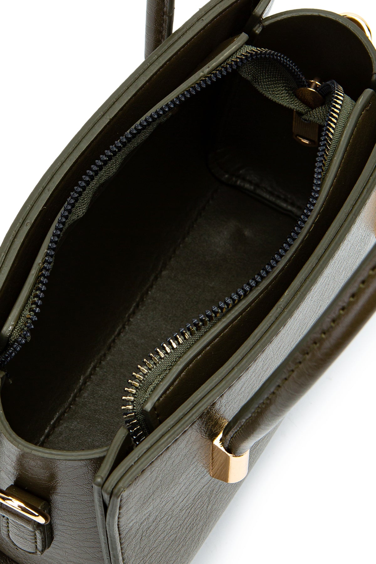 Gold Detay Sabit Askılı Kadın Çapraz Çanta Siena Haki