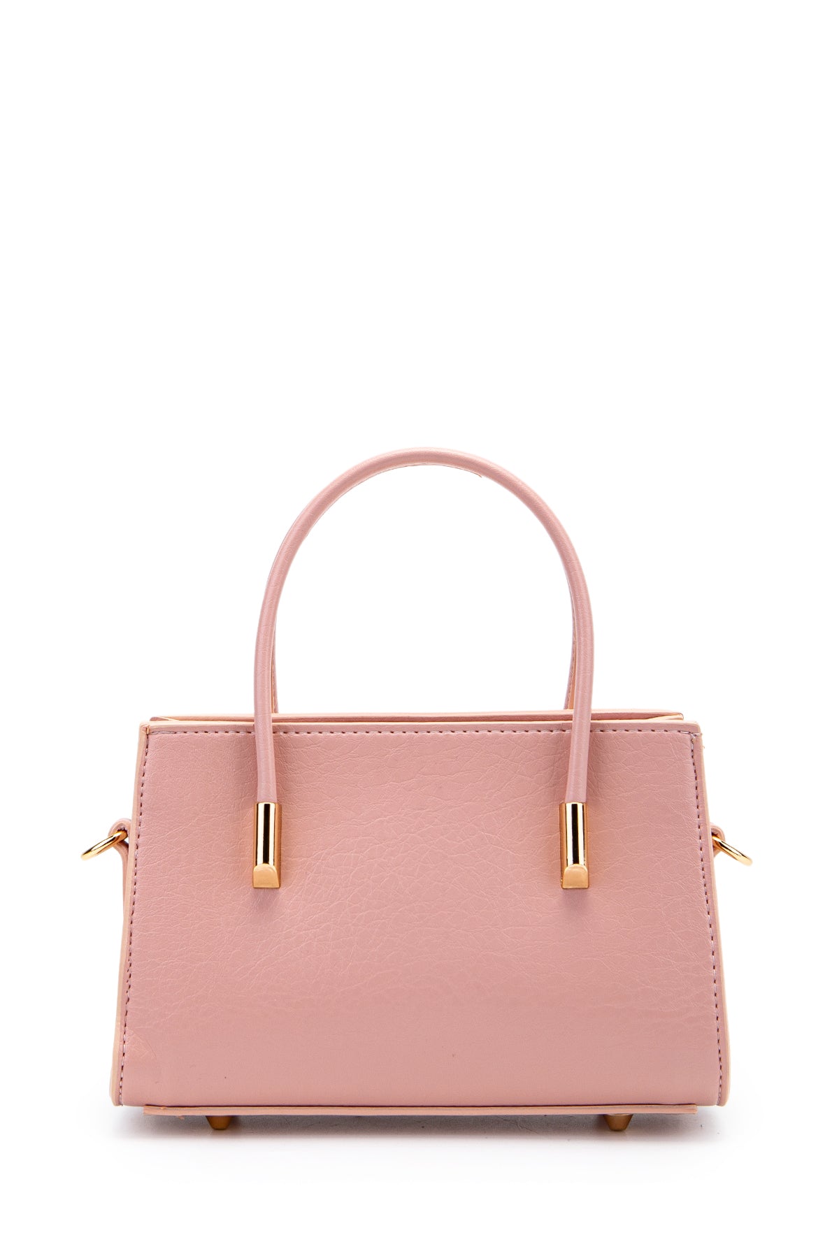 Gold Detay Sabit Askılı Kadın Çapraz Çanta Siena Pudra