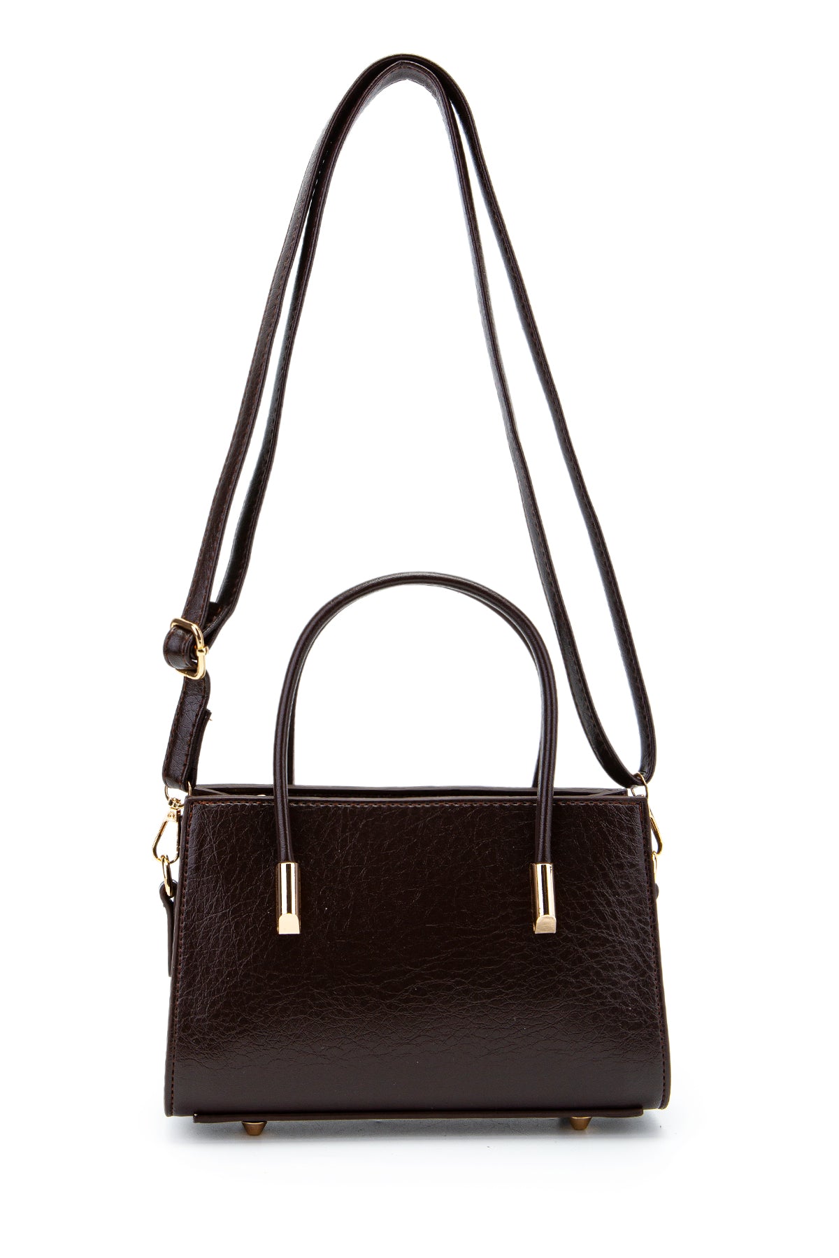 Gold Detay Sabit Askılı Kadın Çapraz Çanta Siena Kahverengi