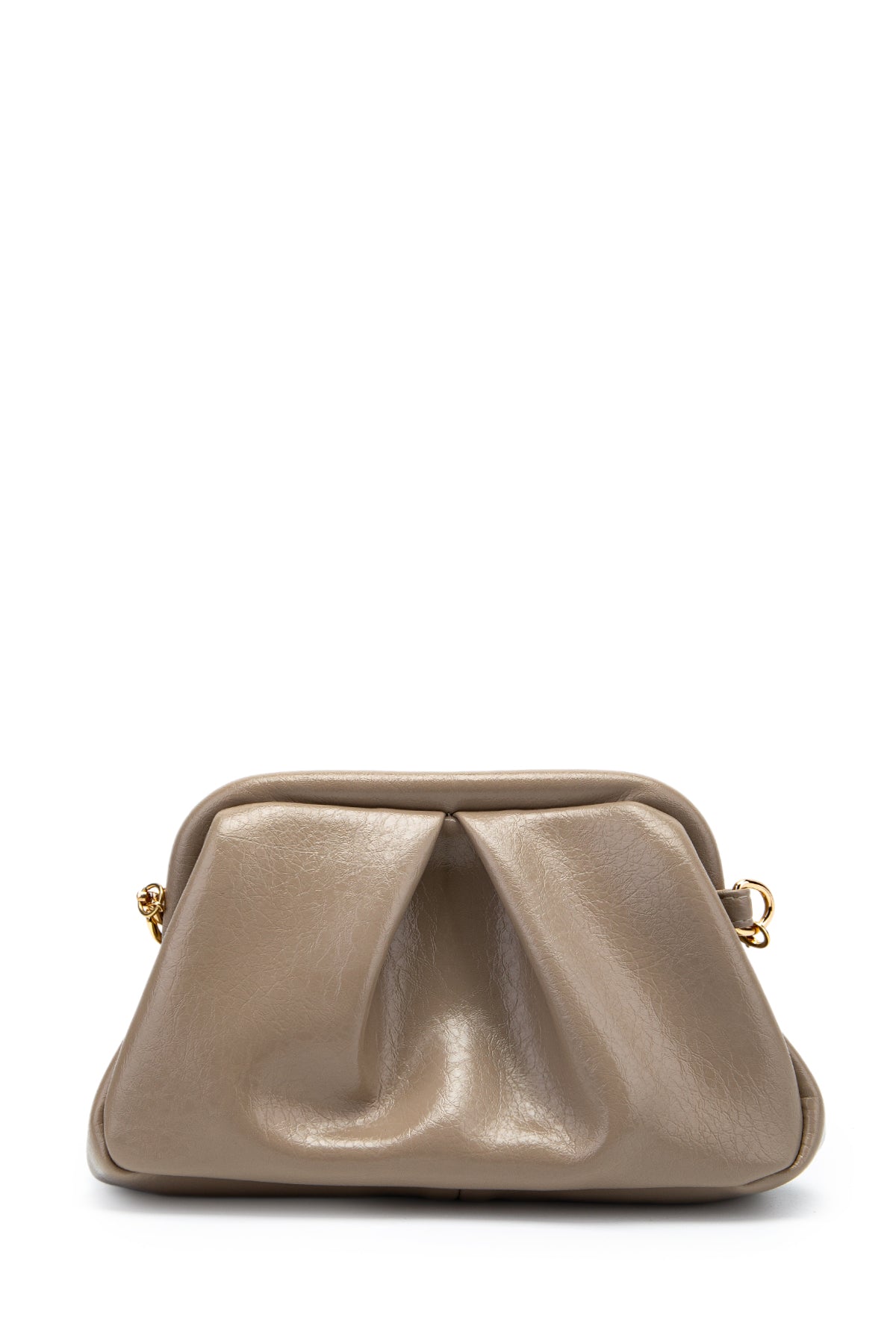 Clutch Form Uzun Askılı Degas Kadın Çapraz Çanta Bej