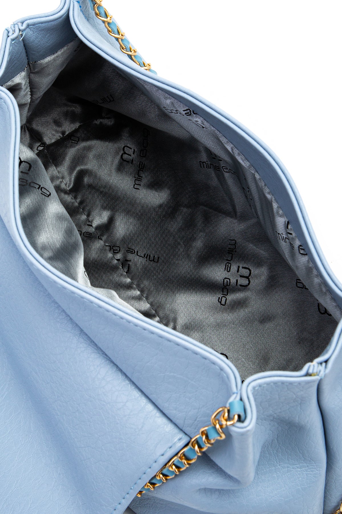 Kapaklı Zarif Tasarım Sarrah Kadın Omuz Çanta Mavi