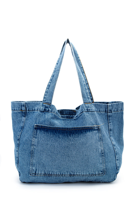 Cepli Salaş Kot Kadın Kol Çanta Gein Mavi