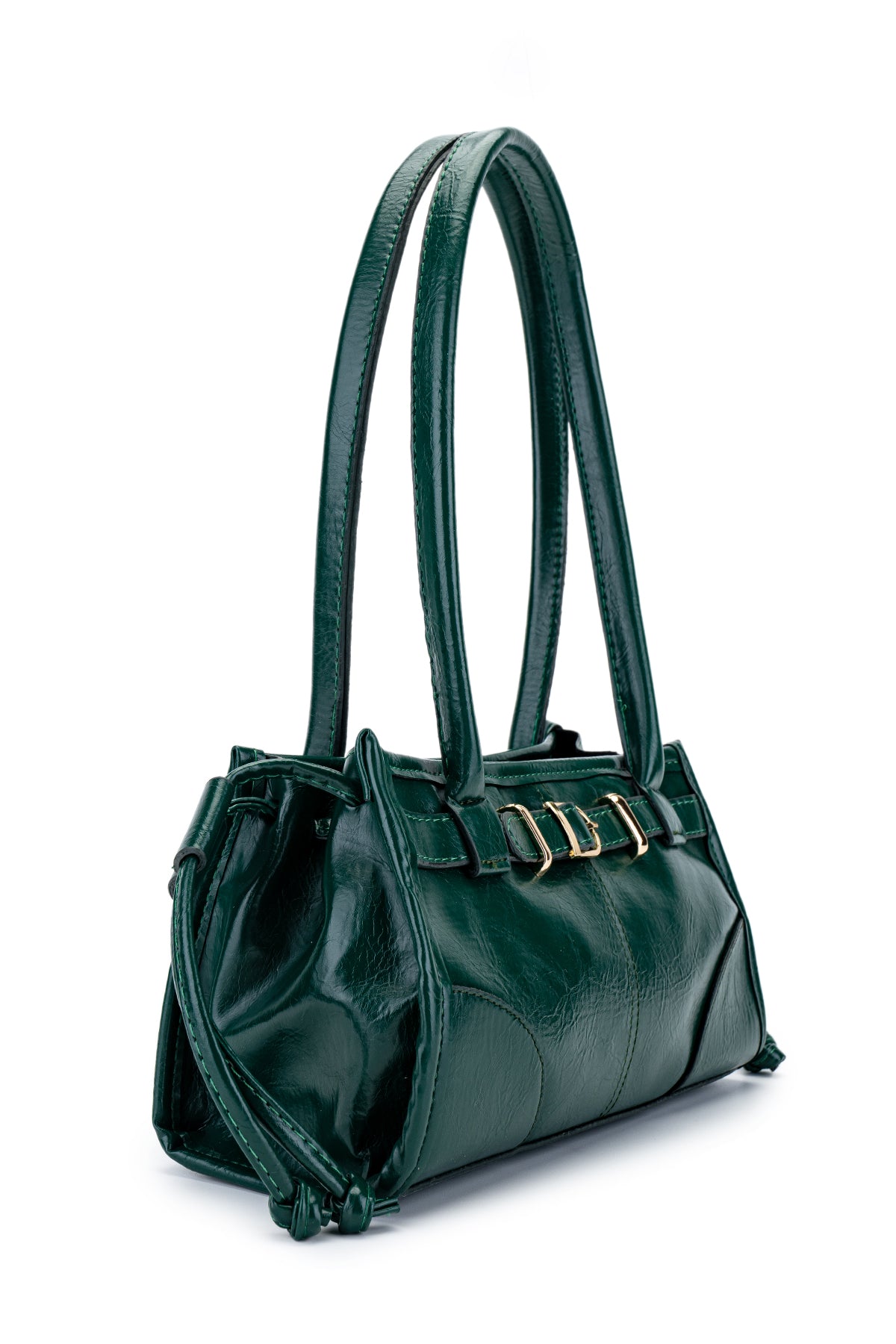 Kemer Detaylı Suni Kılçıllı Deri Kadın Kol Çanta Girls Yeşil